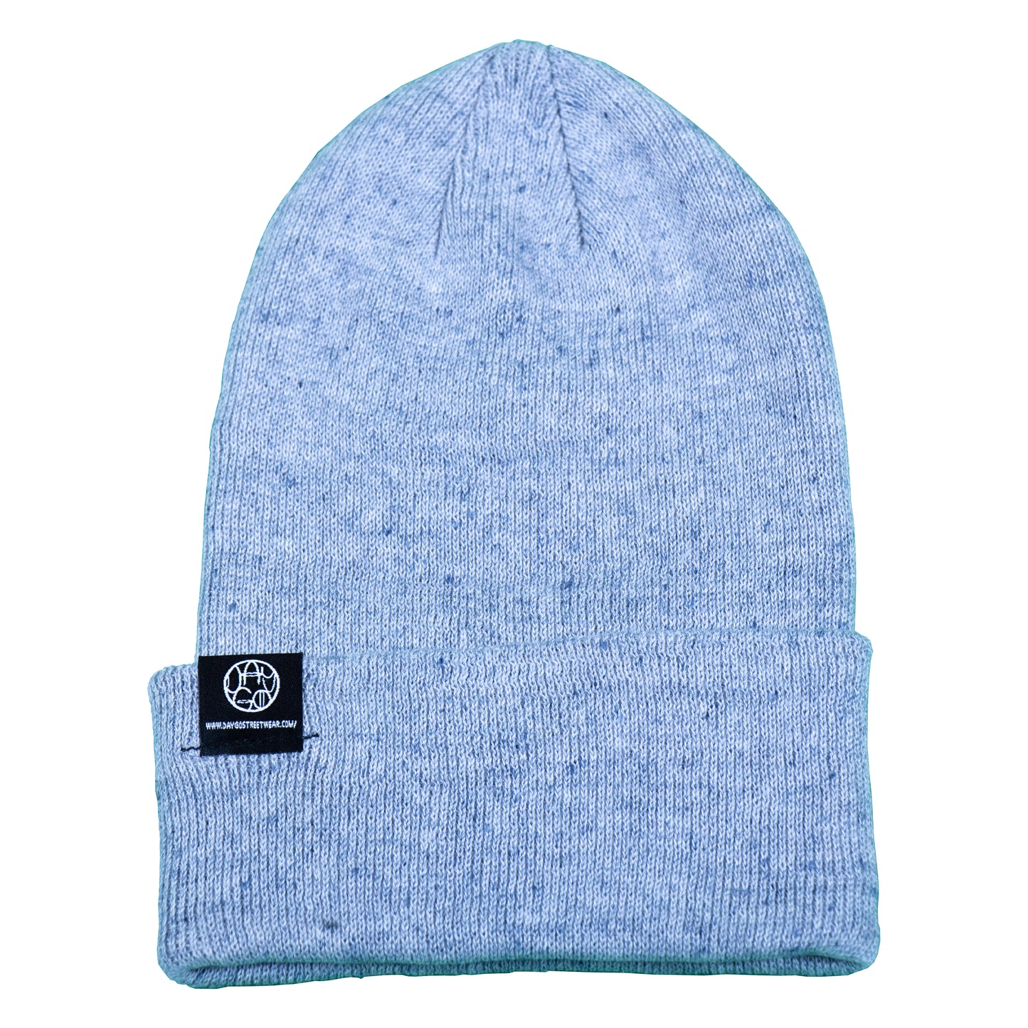 Denim gespikkelde muts