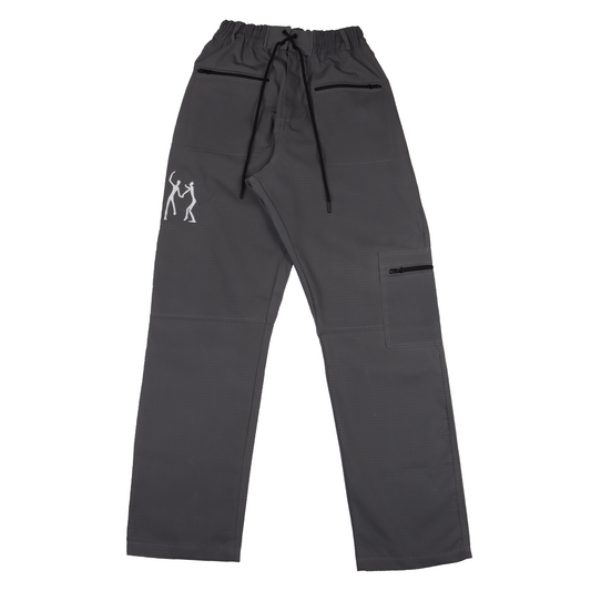 Grey Ripstop Cargo Pants